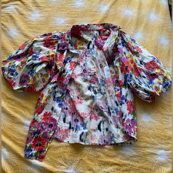 Anthropologie Maeve Rachel Floral button shirt - Small - Picture 3 of 3